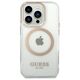 Original Case IPHONE 14 PRO Guess Hard Case Metal Outline Magsafe (GUHMP14LHTRMD) gold 3666339069728