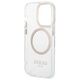 Original Case IPHONE 14 PRO Guess Hard Case Metal Outline Magsafe (GUHMP14LHTRMD) gold 3666339069728