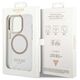 Original Case IPHONE 14 PRO Guess Hard Case Metal Outline Magsafe (GUHMP14LHTRMD) gold 3666339069728
