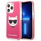 Original Case IPHONE 13 PRO Karl Lagerfeld Hardcase Choupette Head (KLHCP13LTPECPI) pink 3666339048549