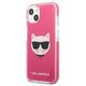 Original Case IPHONE 13 MINI Karl Lagerfeld Hardcase Choupette Head (KLHCP13STPECPI) pink 3666339048525