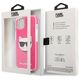 Original Case IPHONE 13 MINI Karl Lagerfeld Hardcase Choupette Head (KLHCP13STPECPI) pink 3666339048525