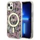 Original Case IPHONE 14 PLUS Guess Hardcase Flower MagSafe (GUHMP14MHCFWSP) pink 3666339115562