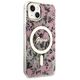 Original Case IPHONE 14 PLUS Guess Hardcase Flower MagSafe (GUHMP14MHCFWSP) pink 3666339115562