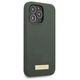 Original Case IPHONE 13 PRO Guess Hard Case Silicone Logo Plate MagSafe (GUHMP13LSPLA) green 3666339056957