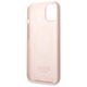 Original Case IPHONE 13 Guess Hard Case Silicone Logo Plate MagSafe (GUHMP13MSBPLP) pink 3666339056865