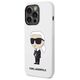 Original Case IPHONE 14 PRO Karl Lagerfeld Hardcase Silicone Ikonik (KLHCP14LSNIKBCH) white 3666339086626