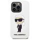 Original Case IPHONE 14 PRO Karl Lagerfeld Hardcase Silicone Ikonik (KLHCP14LSNIKBCH) white 3666339086626