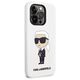 Original Case IPHONE 14 PRO Karl Lagerfeld Hardcase Silicone Ikonik (KLHCP14LSNIKBCH) white 3666339086626