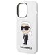 Original Case IPHONE 14 PRO Karl Lagerfeld Hardcase Silicone Ikonik (KLHCP14LSNIKBCH) white 3666339086626