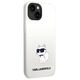 Original Case IPHONE 14 PLUS Karl Lagerfeld Hardcase Silicone Choupette MagSafe (KLHMP14MSNCHBCH) white 3666339087777