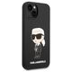 Original Case IPHONE 14 PLUS Karl Lagerfeld Hardcase Silicone Ikonik MagSafe (KLHMP14MSNIKBCK) black 3666339087692