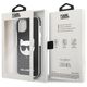 Original Case IPHONE 13 MINI Karl Lagerfeld Hardcase Choupette Head black 3666339048488