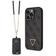 Original Case IPHONE 14 PRO Guess Hardcase Crossbody 4G Metal Logo (GUHCP14LP4TDSCPK) black 3666339146788