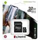 Kingston Memory Card with Adapter, 32GB - Kingston Canvas Select Plus (SDCS2/32GB) - Black 0740617298680 έως 12 άτοκες Δόσεις