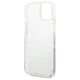 Case IPHONE 14 PLUS Guess Hardcase Flower Liquid Glitter purple 3666339088392