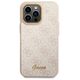 Original Case IPHONE 14 PRO MAX Guess Hard Case 4G Vintage Gold Logo (GUHCP14XHG4SHP) pink 3666339065355
