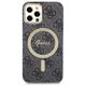 Original Case IPHONE 12 / 12 PRO Guess Hardcase 4G Print MagSafe + Wireless Charger (GUBPP14MH4EACSB) black 3666339102777