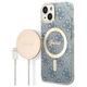 Original Case IPHONE 14 Guess Hardcase 4G Print MagSafe + Wireless Charger (GUBPP14XHJEACSA) blue 3666339102968