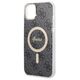 Original Case IPHONE 14 Guess Hardcase 4G Print MagSafe + Wireless Charger (GUBPN61H4EACSP) black 3666339102814