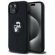 Original Case IPHONE 15 PLUS / 14 PLUS Karl Lagerfeld Hardcase Silicone Karl & Choupette Magsafe (KLHMP15MSCMKCRHK) black 3666339254056