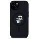 Original Case IPHONE 15 PLUS / 14 PLUS Karl Lagerfeld Hardcase Silicone Karl & Choupette Magsafe (KLHMP15MSCMKCRHK) black 3666339254056