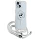 Original Case IPHONE 13 / 14 / 15 Karl Lagerfeld Hardcase IML Choupette Head & Cord MagSafe (KLHMP15SHCCHNT) transparent 3666339287122