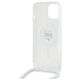 Original Case IPHONE 13 / 14 / 15 Karl Lagerfeld Hardcase IML Choupette Head & Cord MagSafe (KLHMP15SHCCHNT) transparent 3666339287122
