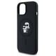 Original Case IPHONE 13 / 14 / 15 Karl Lagerfeld Hardcase Silicone Karl & Choupette Magsafe (KLHMP15SSCMKCRHK) black 3666339254049