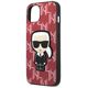 Karl Lagerfeld Monogram Ikonik Apple iPhone 13 Pro (6.1) hátlapvédő tok piros (KLHCP13LPMNIKPI) 3666339049423