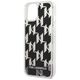 Karl Lagerfeld Monogram Liquid Glitter Apple iPhone 14 Plus (6.7) hátlapvédő tok fekete (KLHCP14MLMNMK) 3666339076245
