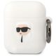 Karl Lagerfeld Logo NFT Karl Head Apple AirPods 1/2 szilikon tok fehér (KLA2RUNIKH) 3666339087838