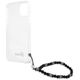 Guess Apple iPhone 13 Mini (5.4) PC Script and Black Pearls hátlapvédő tok átlátszó (GUHCP13SKPSBK) 3666339025199
