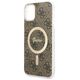 Guess 4G IML MagSafe Apple iPhone 11 (6.1) 2019 hátlapvédő tok barna (GUHMN61H4STW) 3666339126841