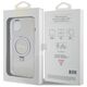 Guess Apple iPhone 15 Plus (6.7) IML Ring Stand Glitter hátlapvédő tok átlátszó (GUHMP15MHRSGSD) 3666339156619