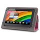 Univerzális 7-8&quot; kinyitható műbőr tablet tok piros 5900495371393