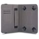 Univerzális 7-8&quot; kinyitható műbőr tablet tok sötétkék - szürke 5900495371430