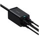 Baseus wall charger GaN3 Pro 100W 2x USB-C 2x USB black 6953156209053