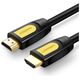 HDMI 2.0 UGREEN HD101 Cable, 4K 60Hz, 2m (Black and Yellow) 6957303811298