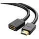 HDMI male to HDMI female cable UGREEN HD107, FullHD, 3D, 0.5m (black) 6957303811403