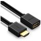 HDMI male to HDMI female cable UGREEN HD107, FullHD, 3D, 0.5m (black) 6957303811403