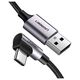 Angular USB-C cable UGREEN US284, 3A , 2m (black) 6957303859429