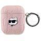 Original Case APPLE AIRPODS Karl Lagerfeld Cover Monogram Choupette Head pink 3666339283711