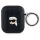 Original Case APPLE AIRPODS Karl Lagerfeld Cover Monogram Karl Head black 3666339283636