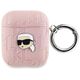 Original Case APPLE AIRPODS Karl Lagerfeld Cover Monogram Karl Head pink 3666339283759