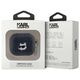 Original Case APPLE AIRPODS 3 Karl Lagerfeld Cover Monogram Choupette Head black 3666339283612