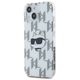 Original Case IPHONE 13 / 14 / 15 Karl Lagerfeld Hardcase IML Choupette Head & Monogram (KLHCP15SHKLPCHT) transparent 3666339286286