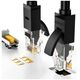 UGREEN Ethernet RJ45 Flat Network Cable, Cat.6, UTP, 8m (Black) 6957303851775