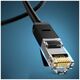 UGREEN Ethernet RJ45 Flat Network Cable, Cat.6, UTP, 8m (Black) 6957303851775