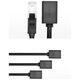 UGREEN Cat 6 FTP Ethernet RJ45 Extension Male/Female PatchCords with Shielding 3m (black) 6957303882823